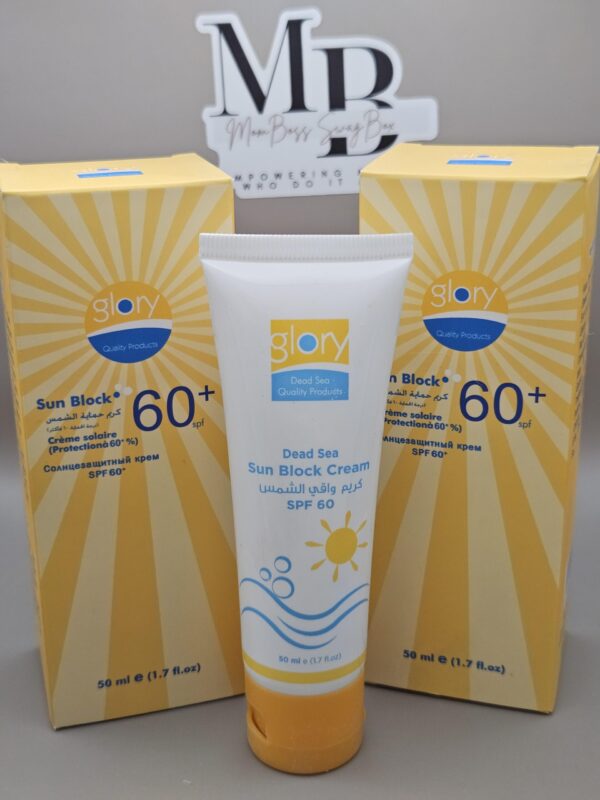 Glory Joon Dead Sea Sunblock Cream SPF 60 | Advanced Sun Protection - Image 2