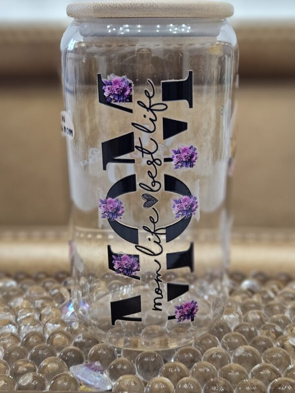 Mom Beer Glass 12 oz | Fun "Mom" Sayings with Various Design | Perfect Holiday Gift - Image 7